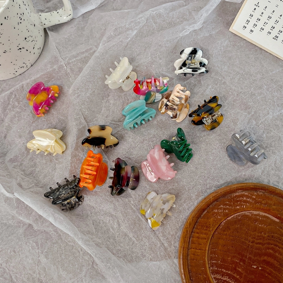 Women's IG Style Marble Acetic acid sheets Hair Claws