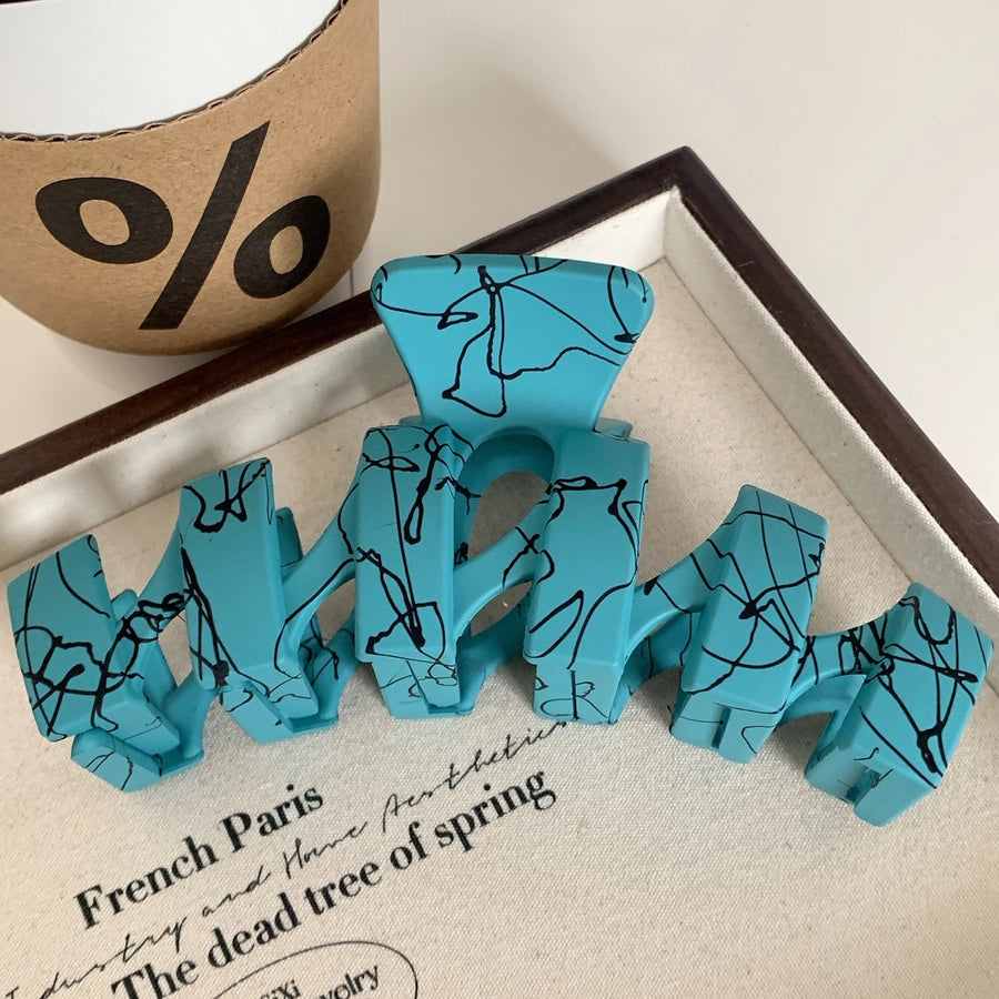 simple style artistic lines plastic hair claws