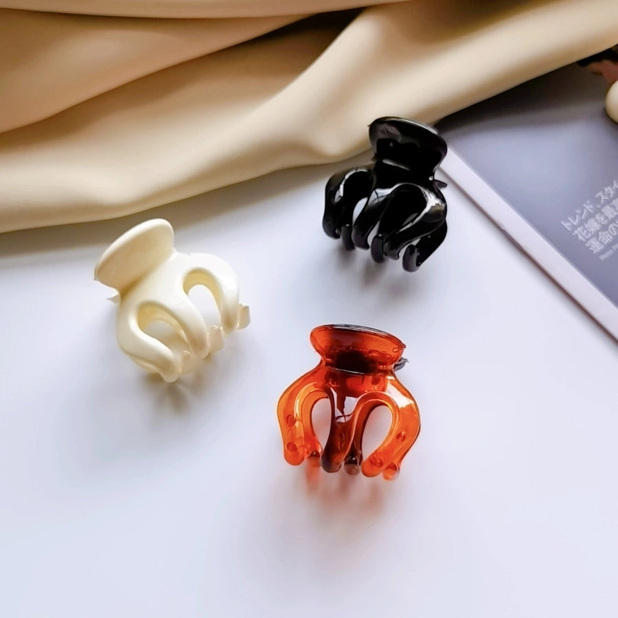 Women's Commute Korean Style Solid Color Plastic Hair Claws