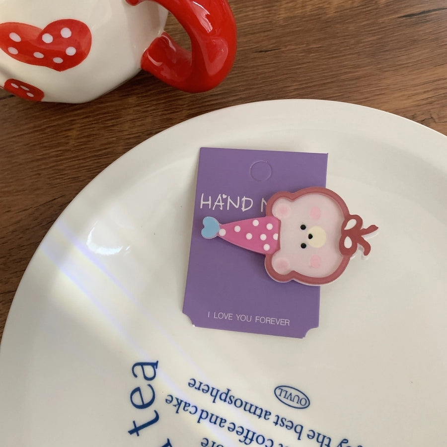 Women's Simple Style Classic Style Color Block Arylic Patchwork Hair Clip