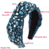 Women's Elegant Glam Geometric Alloy Cloth Inlay Resin Glass Hair Band