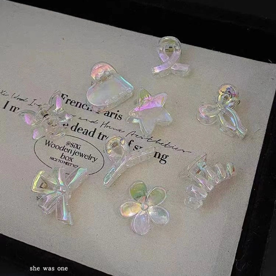 Women's Simple Style Classic Style Flower Butterfly Plastic Resin Plating Hair Clip