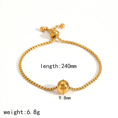 Jewelry IG Style Classic Style Round 304 Stainless Steel 18K Gold Plated Polishing Plating Jewelry Set