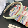Women's Elegant Simple Style Solid Color Leather Hair Band