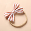 fashion bow floral nylon soft infant baby headband