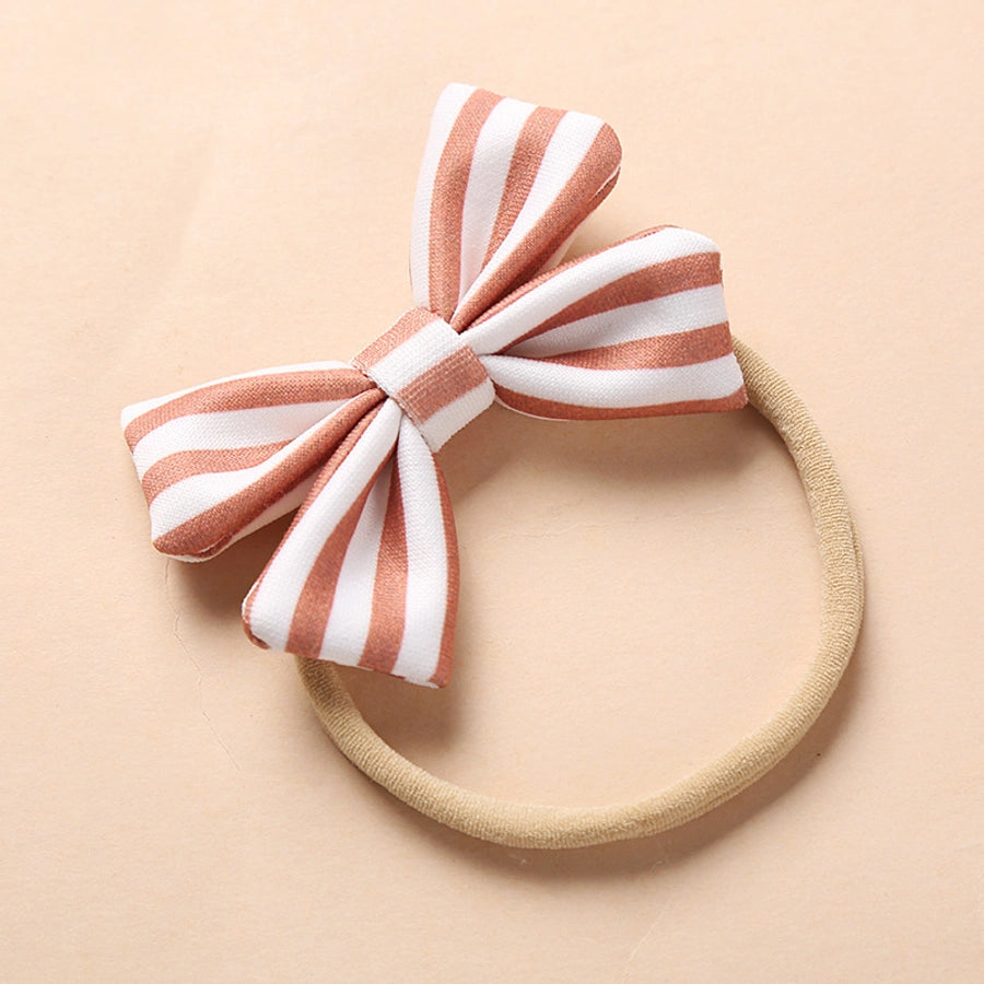 fashion bow floral nylon soft infant baby headband