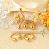 Jewelry Modern Style Simple Style Commute Geometric 304 Stainless Steel 14K Gold Plated Plating Open Rings