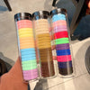 korean version of 20pcs cans high elasticity hair rope without seam rubber bands hair rope hair ring