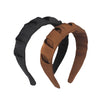 Women's Simple Style Solid Color Cloth Pleated Hair Band