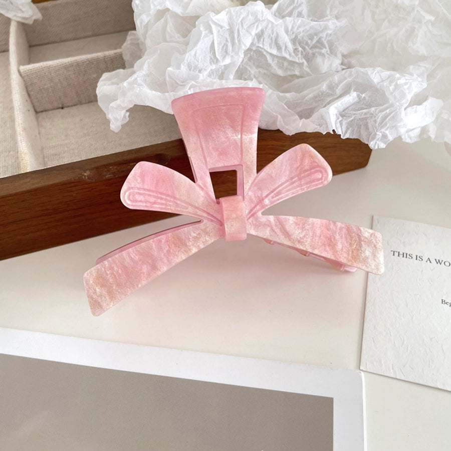 Women's Simple Style Artistic Bow Knot Acetic acid sheets Hair Claws