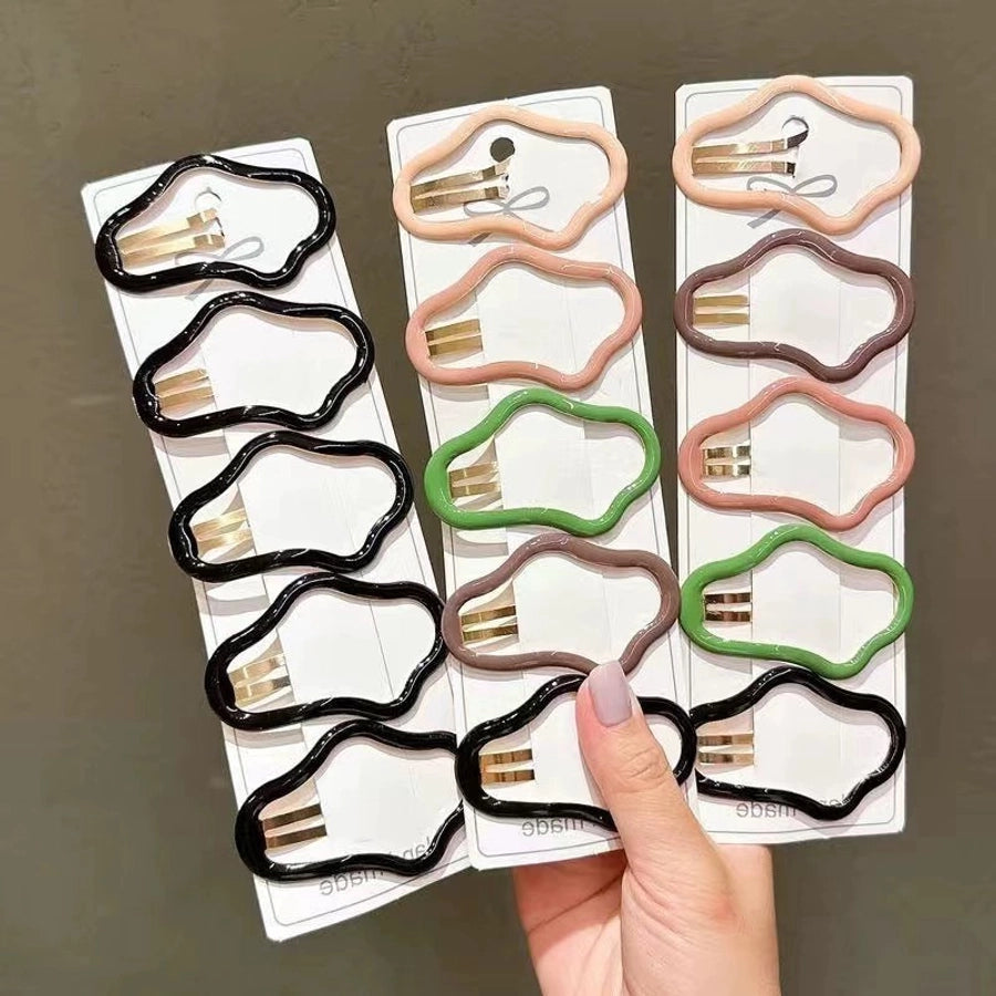 Women's Cute Solid Color Alloy Hair Clip