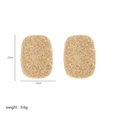 1 Pair Casual Elegant Sexy Geometric Square Copper K Gold Plated Ear Studs