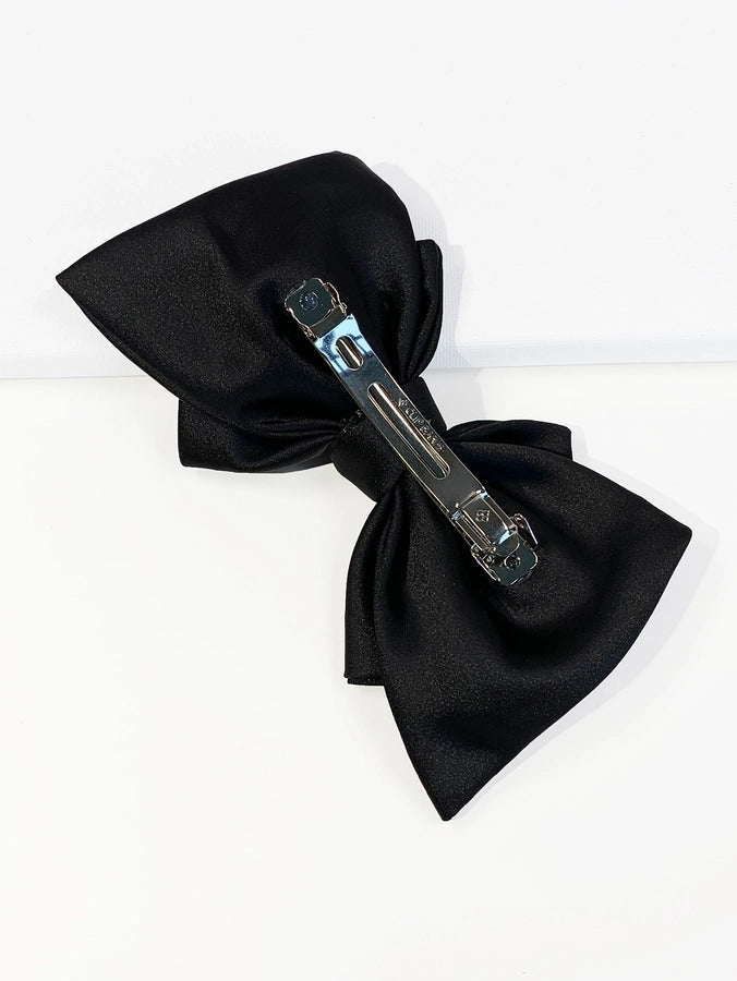 women's princess cute pastoral bow knot cloth hair clip