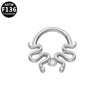 1 Piece Nose Rings & Studs Elegant Luxurious Simple Style Irregular Pure Titanium Titanium Alloy Zircon Ear Cartilage Rings & Studs Nose Rings & Studs