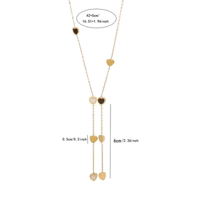 Jewelry Simple Style Classic Style Commute Star Heart Shape 304 Stainless Steel 18K Gold Plated Necklace