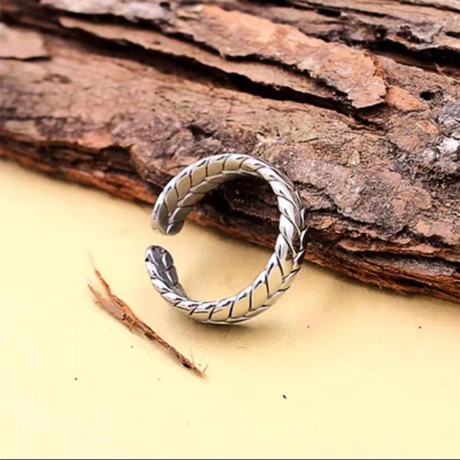 Jewelry Simple Style Solid Color Titanium Steel Plating Rings
