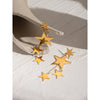 1 Pair Classic Style Star 304 Stainless Steel Drop Earrings