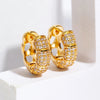 1 Pair Elegant Geometric Plating Copper Zircon Earrings