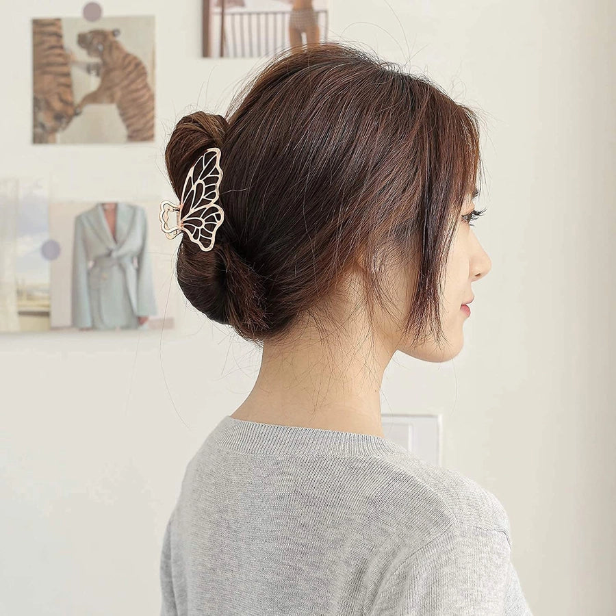 Women's Simple Style Butterfly Alloy Hair Claws