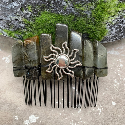 fashion sun crown crystal insert comb 1 piece