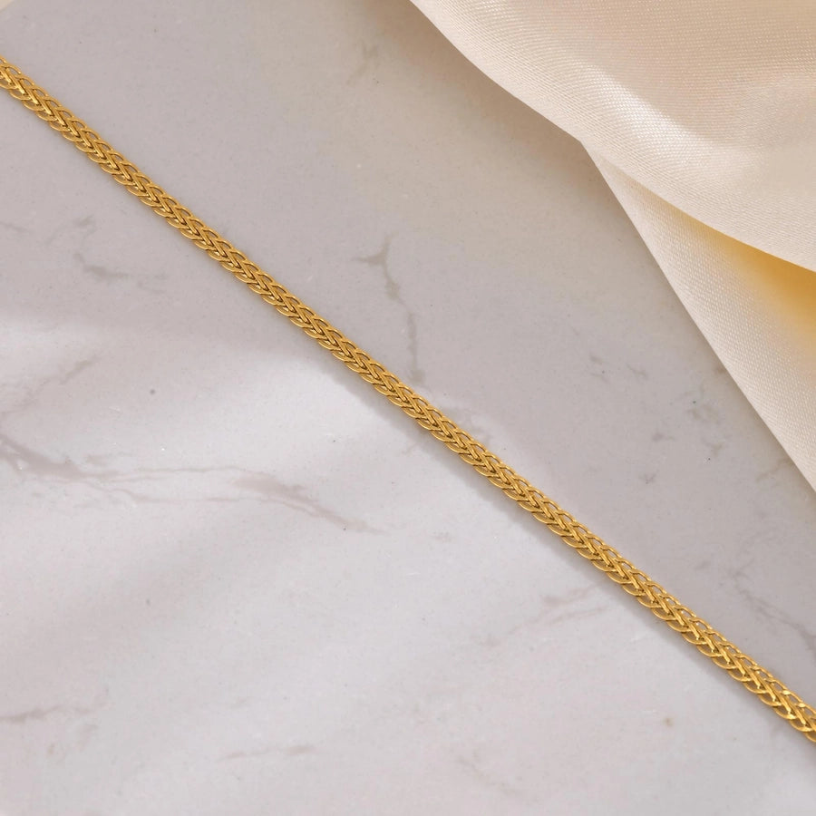 Jewelry IG Style Simple Style Solid Color 201 Stainless Steel 18K Gold Plated Handmade Necklace