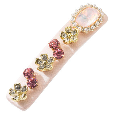 Women's Casual Vacation Classic Style Flower Alloy Inlay Glass Hair Clip