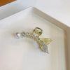 simple style geometric artificial pearl handmade hair claws 1 piece