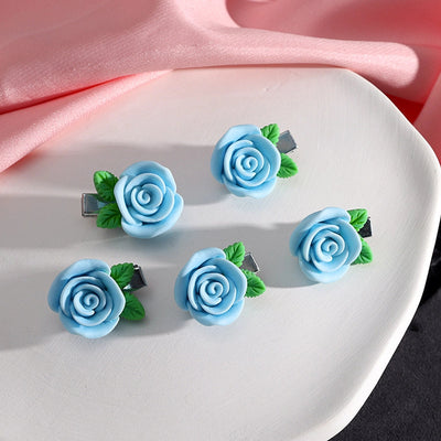 Women's Cute Sweet Heart Shape Plastic Resin Hair Clip