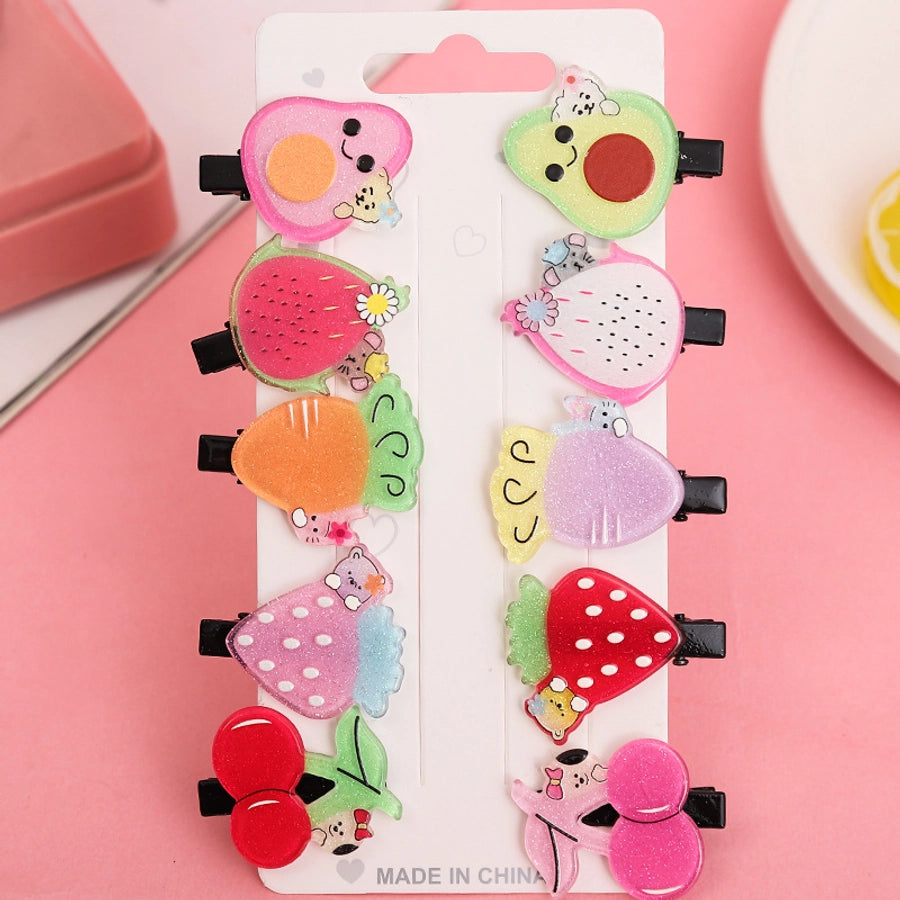 cute fruit soft clay hair clip