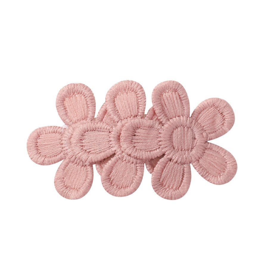 SUNFLOWER Embroidered Flower Children's Hair Accessories BB Clip Autumn and Winter Bang Clip Fabric Handmade Hair Clips 4204