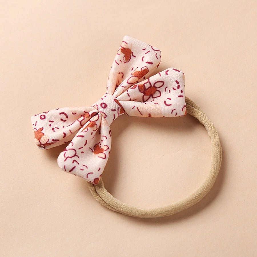 fashion bow floral nylon soft infant baby headband