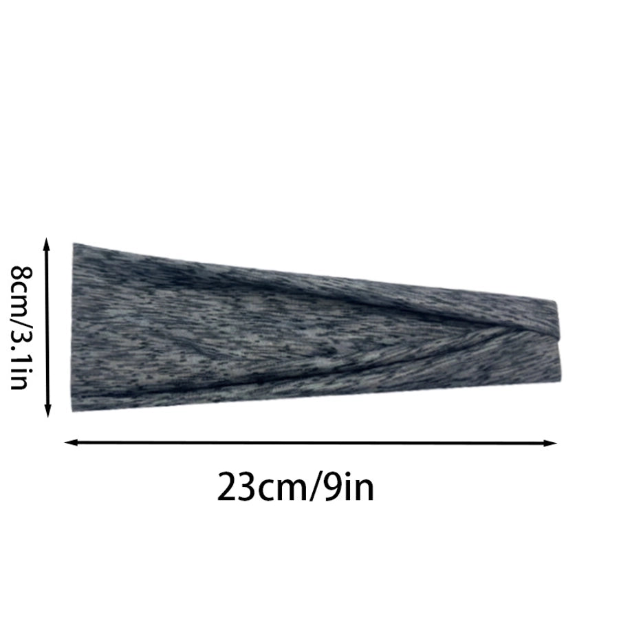 Unisex Hip-Hop Retro U Shape Plaid Imitation Cotton Hair Band