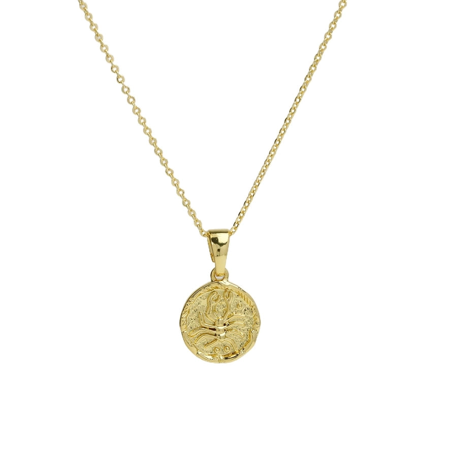 Brass Plating Constellation Pendant Necklace
