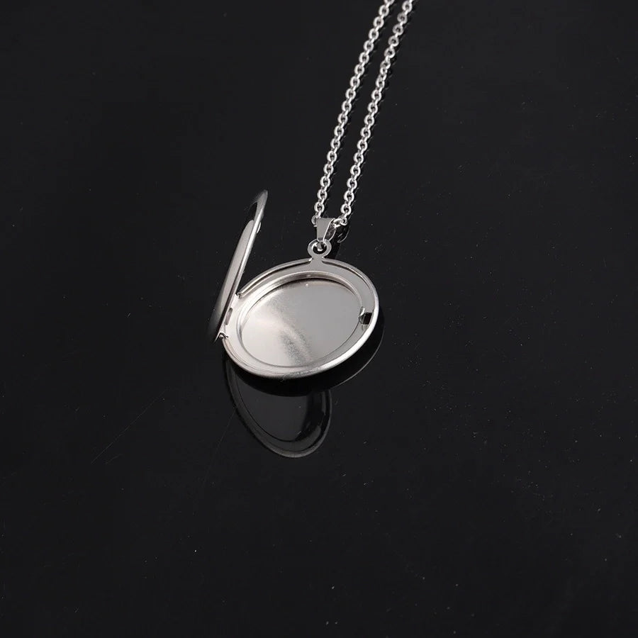 Jewelry IG Style Modern Style Classic Style Round 304 Stainless Steel Plating Pendant Necklace