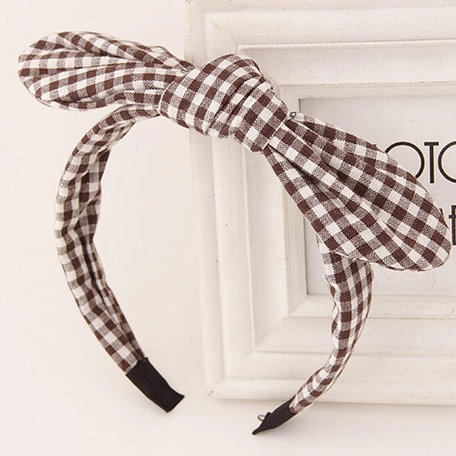 simple style flower bow knot twist cloth hair band