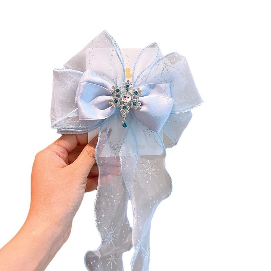 Kid'S Ethnic Style Bow Knot Synthetic Yarn Organza Hair Clip