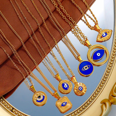 Jewelry Vintage Style Classic Style Devil's Eye 304 Stainless Steel Plating