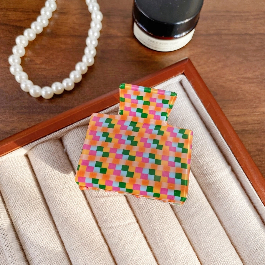 Women's Simple Style Classic Style Color Block Arylic Hair Claws