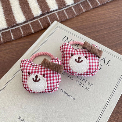 Cute Women's Girl'S Bear Cloth Hair Tie