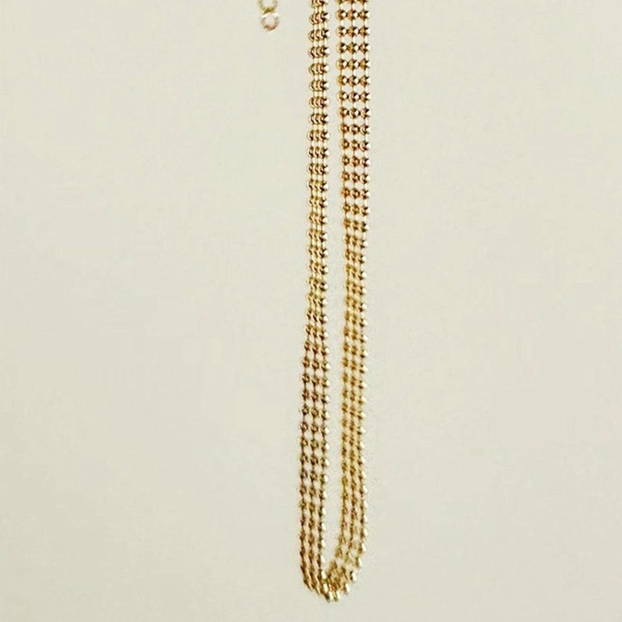 Copper ball chain Beaded chain Necklace