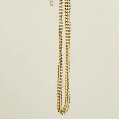 Copper ball chain Beaded chain Necklace