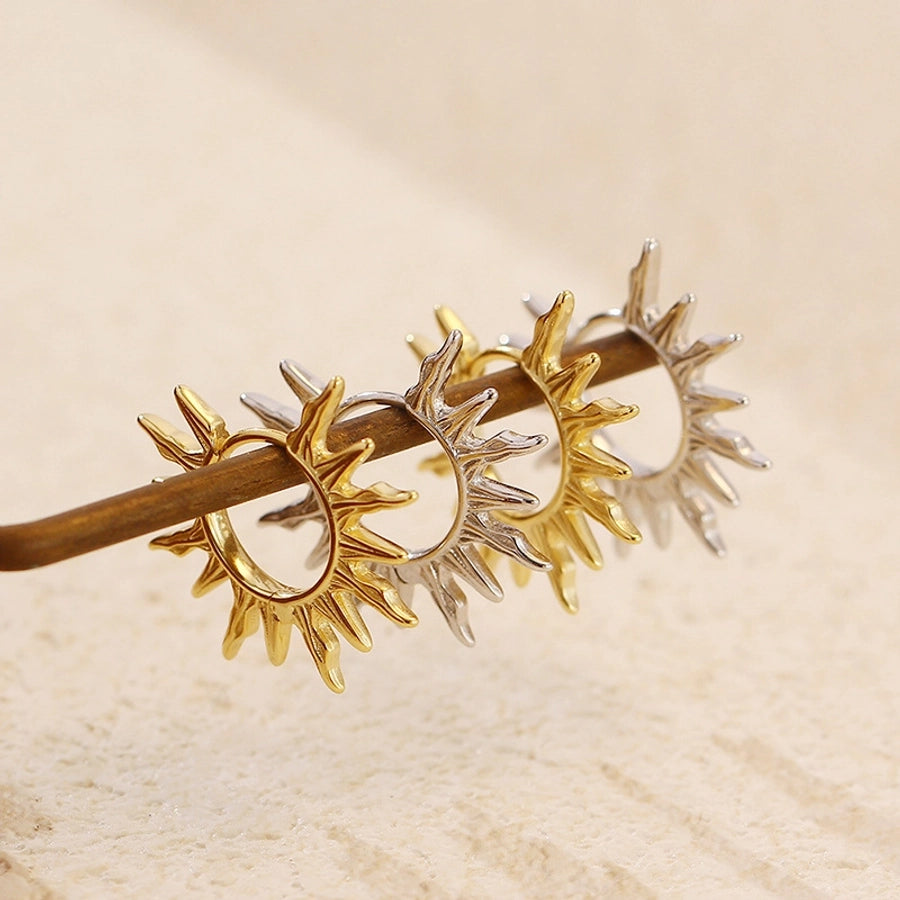 1 Pair Simple Style Classic Style Geometric Plating Copper Earrings