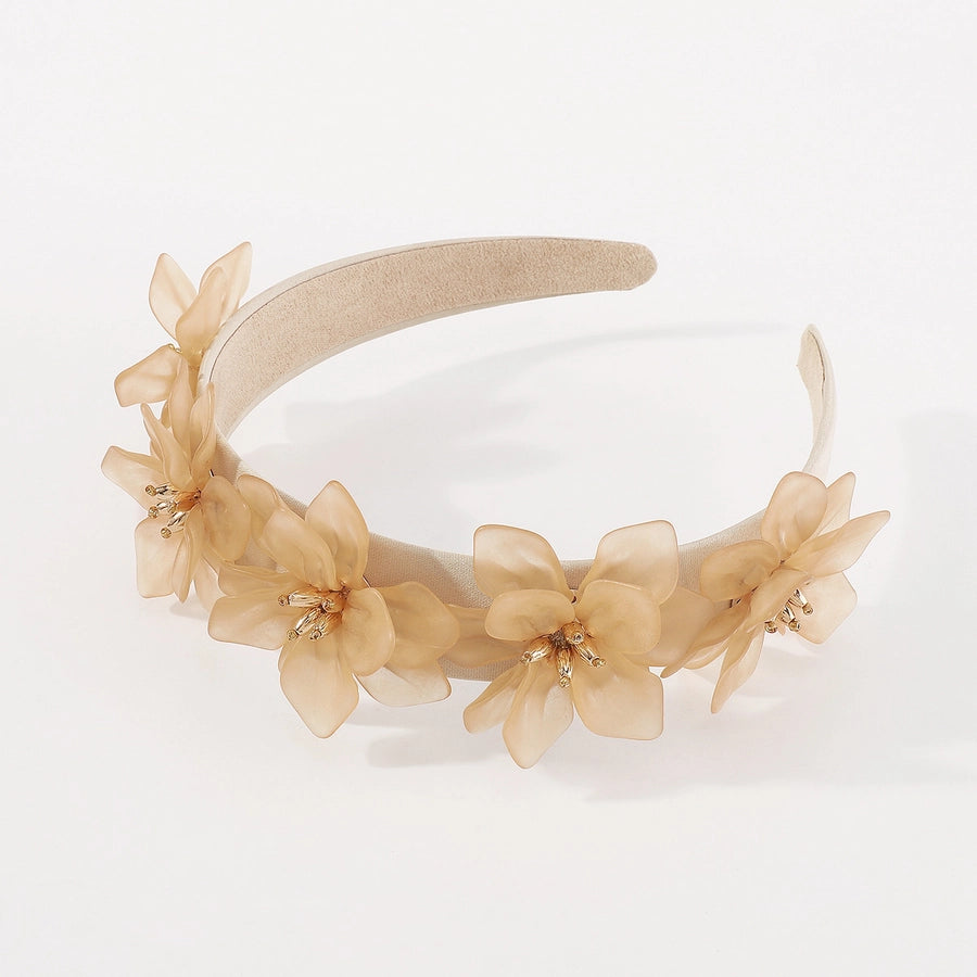 f5594 europe and america cross border fashion design three-dimensional resin flower headband temperament artificial flower headband hair accessories female
