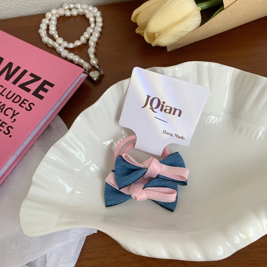 Women's IG Style Bow Knot Cloth Hair Clip