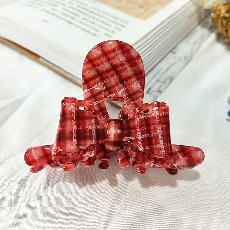 Women's Casual Simple Style Streetwear Geometric Bow Knot Acetic acid sheets Handmade Hair Claws