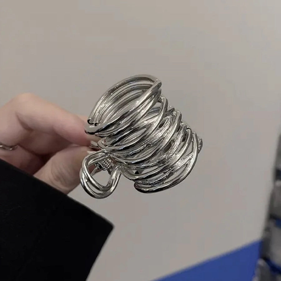 Women's Casual Simple Style Solid Color Alloy Hair Claws