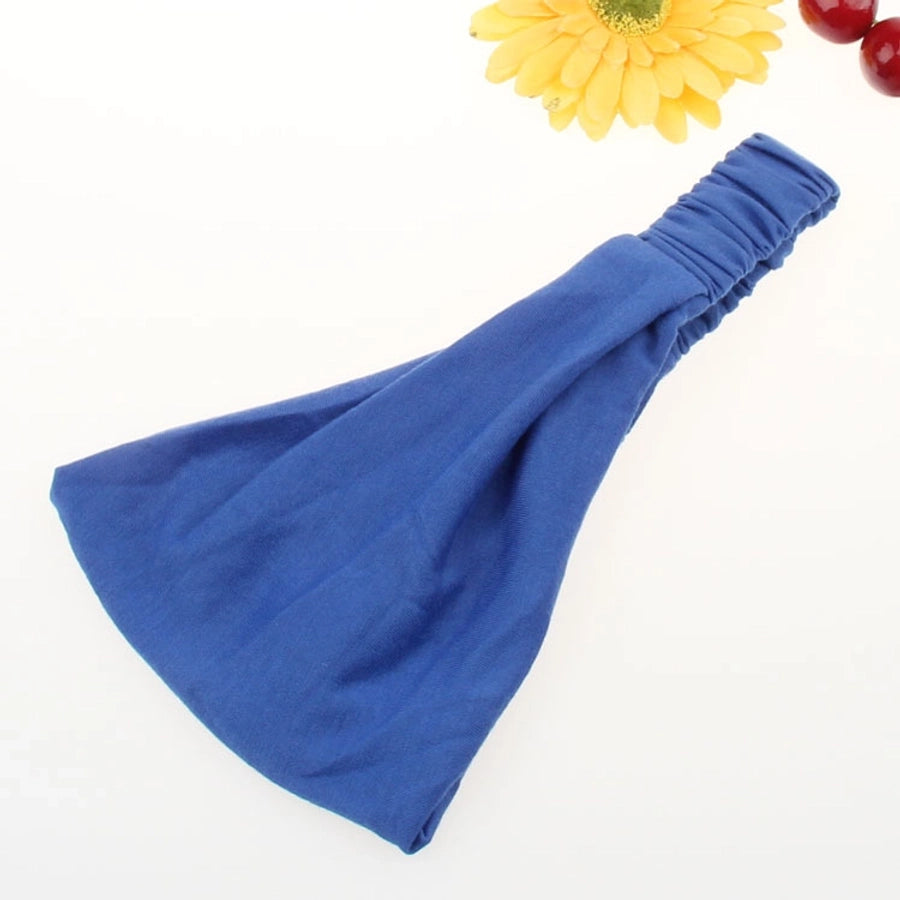 fashion solid color cotton hair band