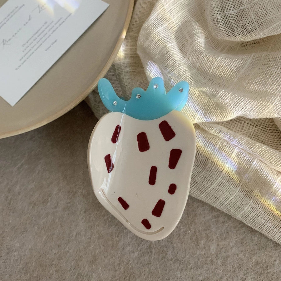 Women's Cute Strawberry Acetic acid sheets Hair Claws