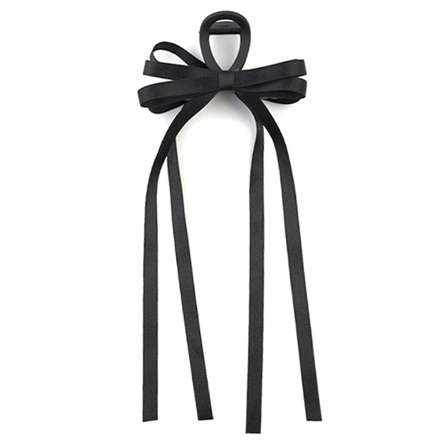 Exquisite ballet style grab clip ribbon bow hairpin female back head elegant elegant shark clip