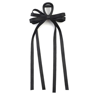 Exquisite ballet style grab clip ribbon bow hairpin female back head elegant elegant shark clip